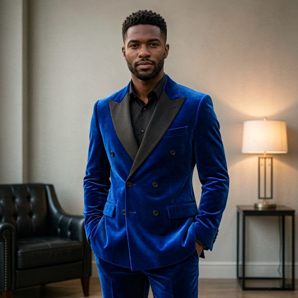 Formal Velvet Suits for Men Do - Men Formal Wear Fashion ulasan dan harga