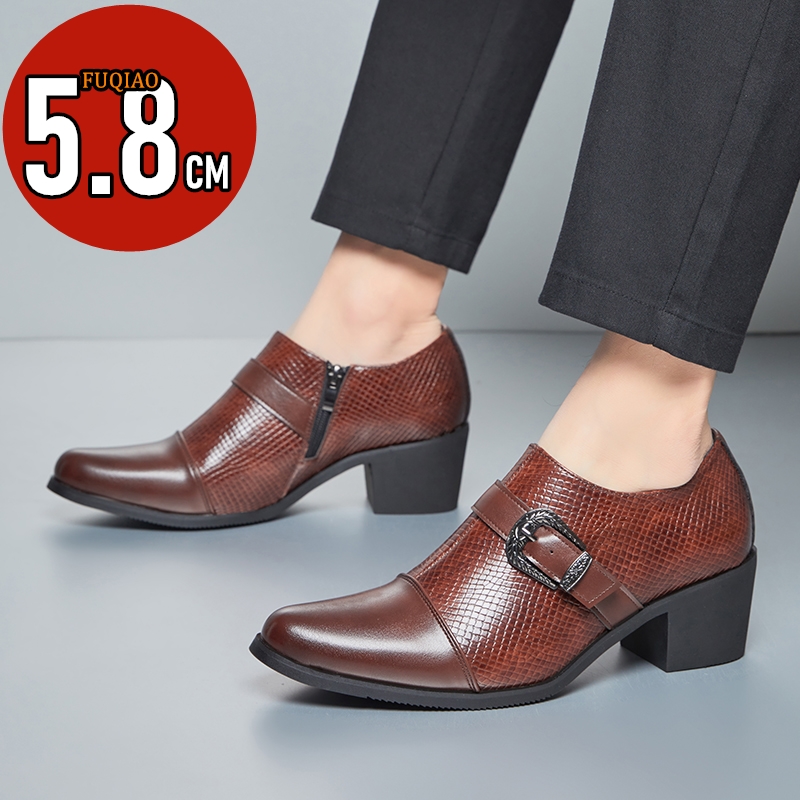Vintage Style Men's High Heel  - Men'S Formal Style ulasan dan harga
