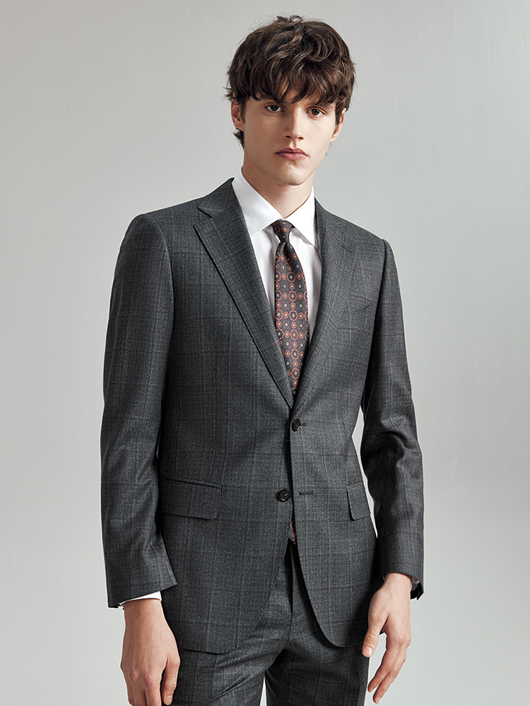 100% Wool Suits For Men Slim F - Men Formal Wear In Summer ulasan dan harga