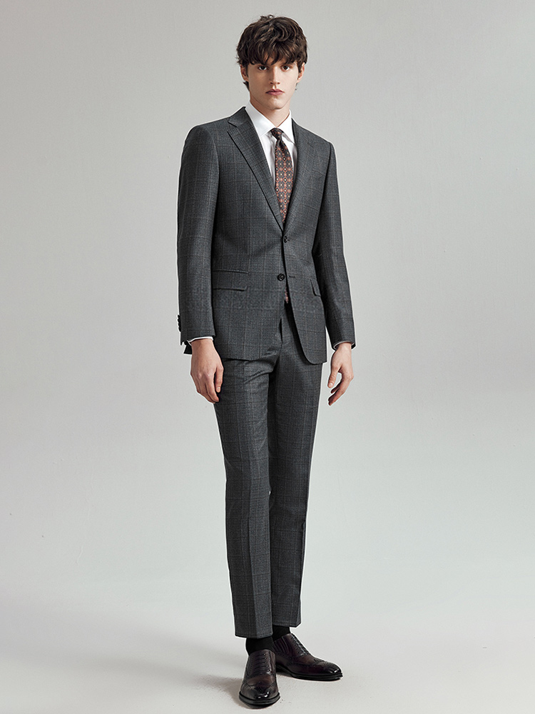 100% Wool Suits For Men Slim F - Men Formal Wear In Summer ulasan dan harga