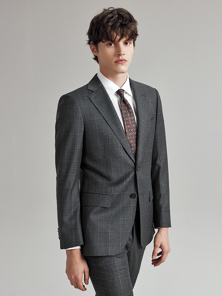 100% Wool Suits For Men Slim F - Men Formal Wear In Summer ulasan dan harga