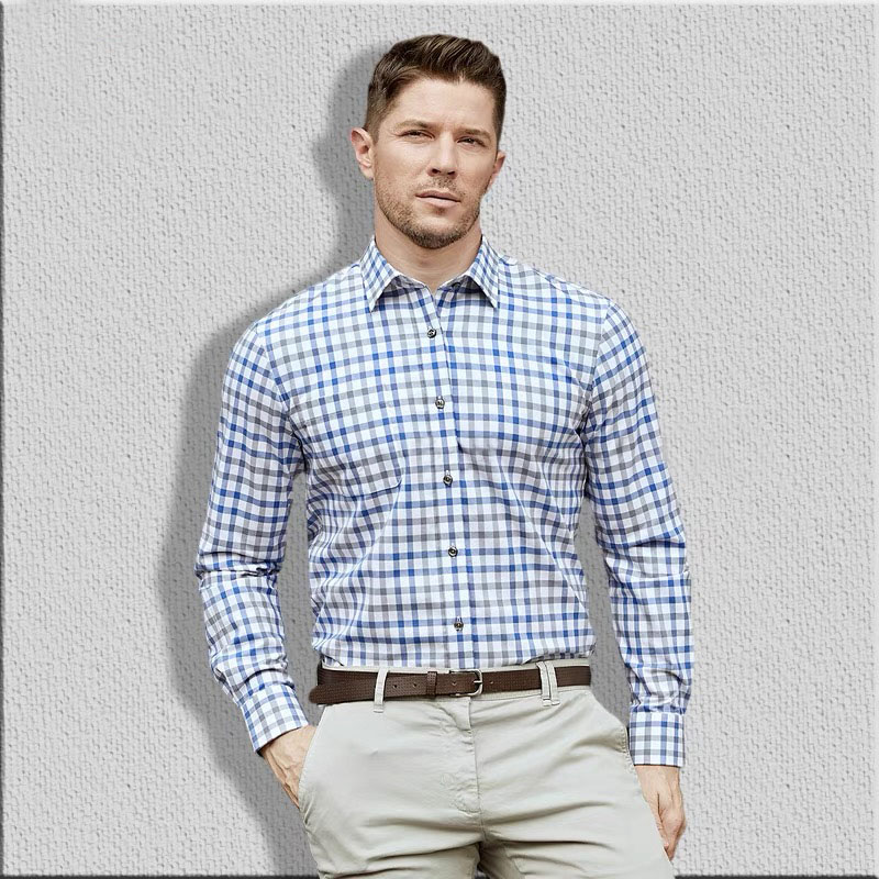 Men's long sleeve shirt pure c - Men Formal Wear In Summer ulasan dan harga