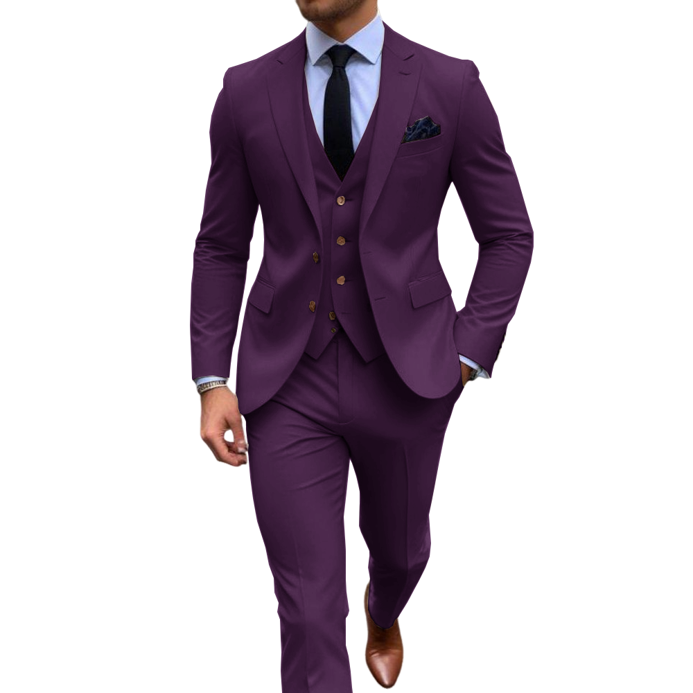 Pink 3 Piece Men's Suits For W - Men Formal Wear Pink ulasan dan harga