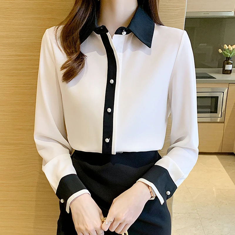 White Chiffon Shirt for Women  - Men'S Formal Style ulasan dan harga
