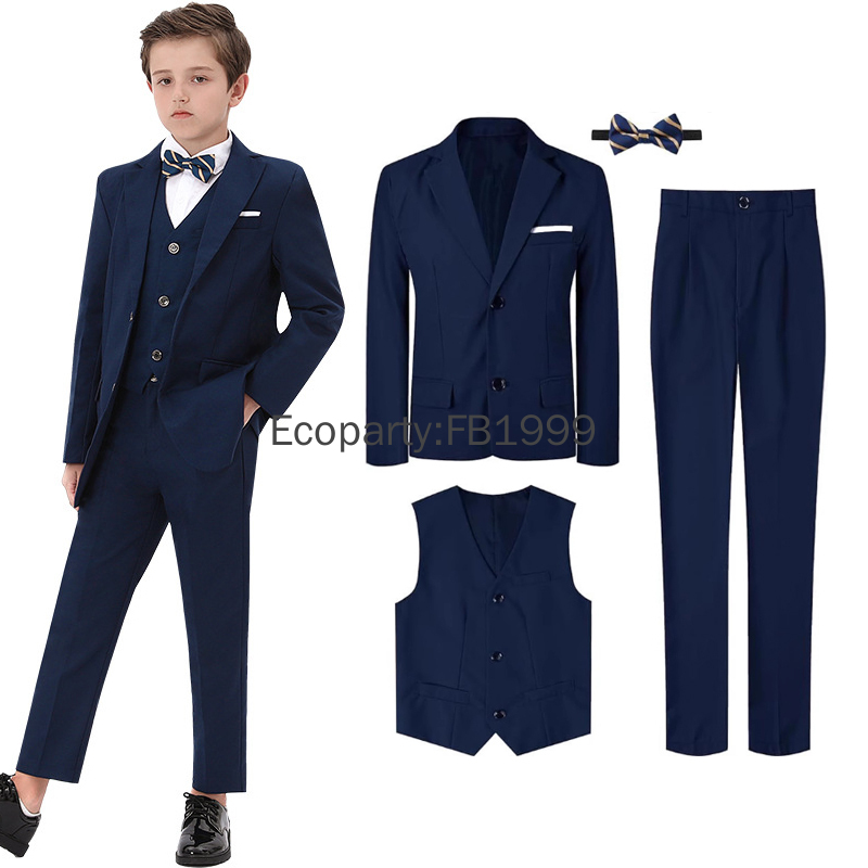 4pcs Suit for Kids Boys Weddin - Formal Wear For Men Kids ulasan dan harga