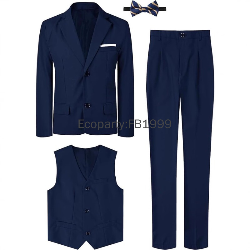 4pcs Suit for Kids Boys Weddin - Formal Wear For Men Kids ulasan dan harga