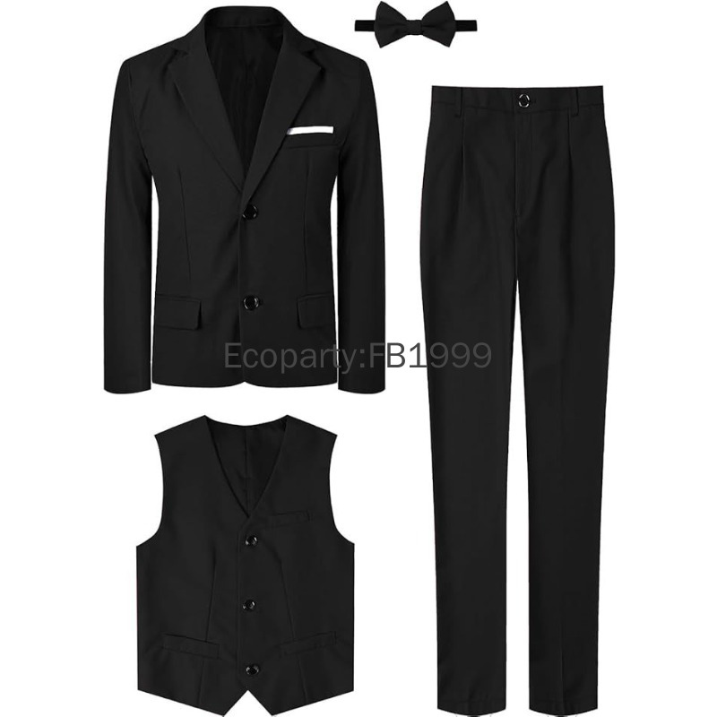 4pcs Suit for Kids Boys Weddin - Formal Wear For Men Kids ulasan dan harga