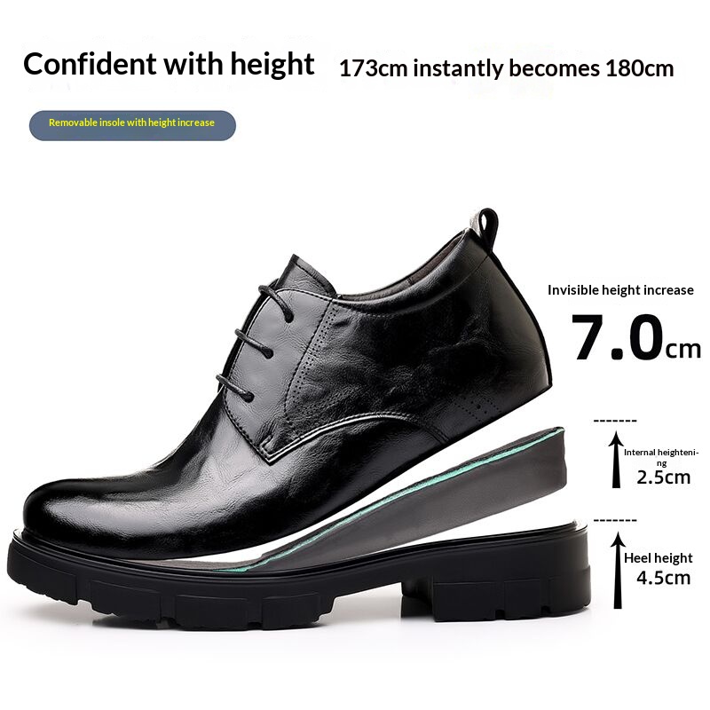 Men 7CM Elevator Business Shoe - Men'S Formal Wear Slippers ulasan dan harga