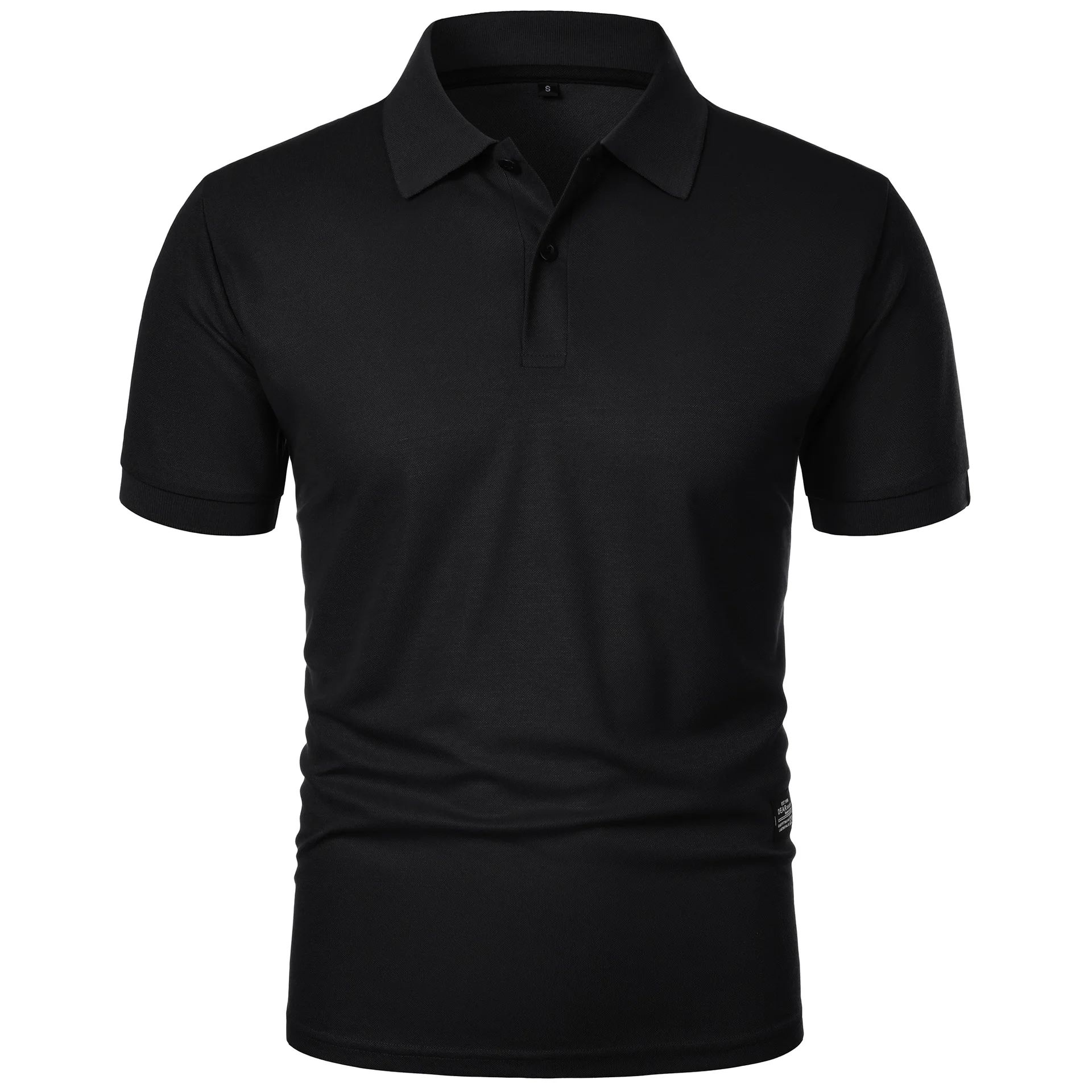 Men's Casual Polo Shirt Black  - Men Formal Wear In Summer ulasan dan harga