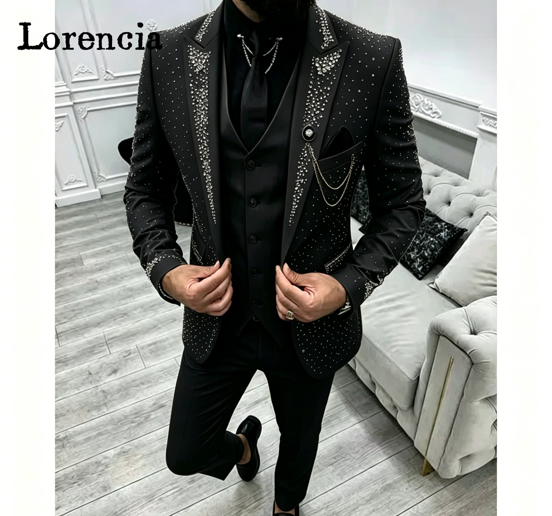 Luxury 3 Piece Formal Men's Su - Elegant Formal Men'S Wear ulasan dan harga
