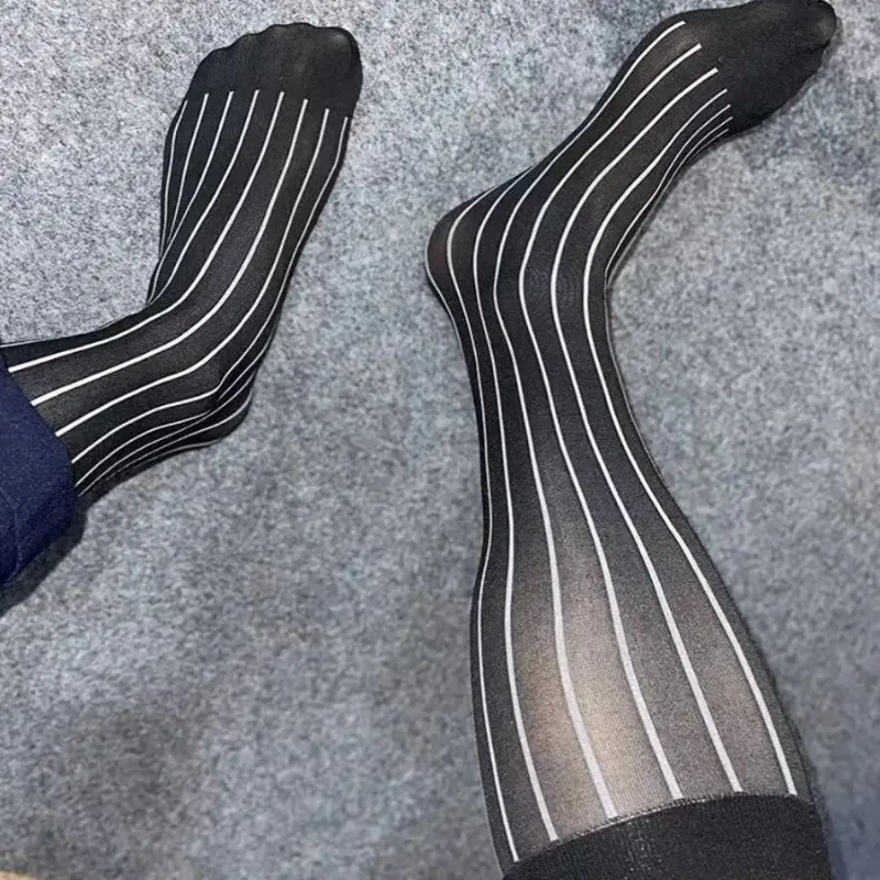 Men Striped Socks Man Ultra Th - Men'S Formal Style ulasan dan harga