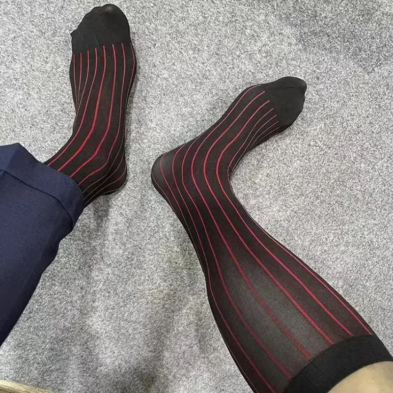 Men Striped Socks Man Ultra Th - Men'S Formal Style ulasan dan harga