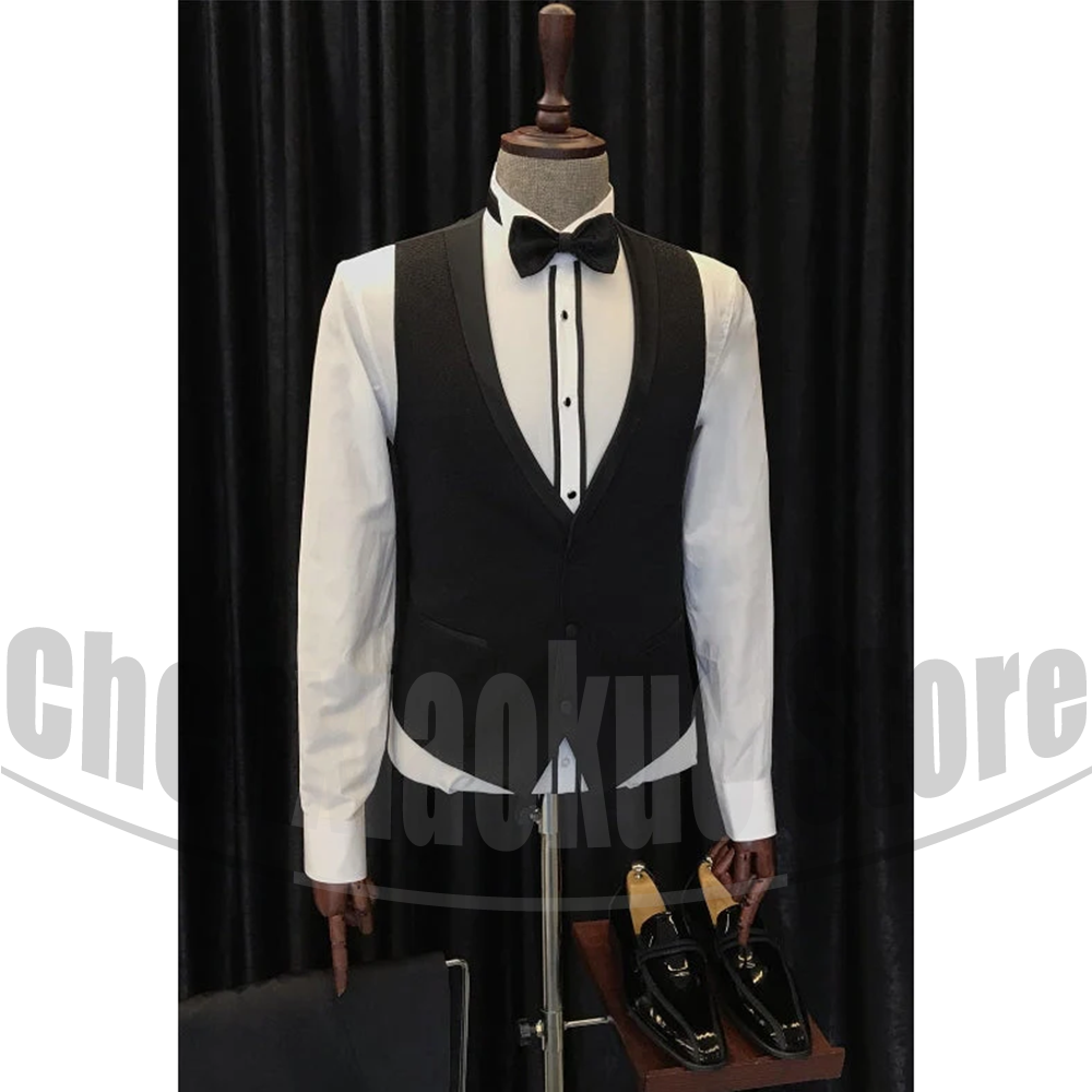 Black Men Suits Chic Shawl Lap - Elegant Formal Men'S Wear ulasan dan harga