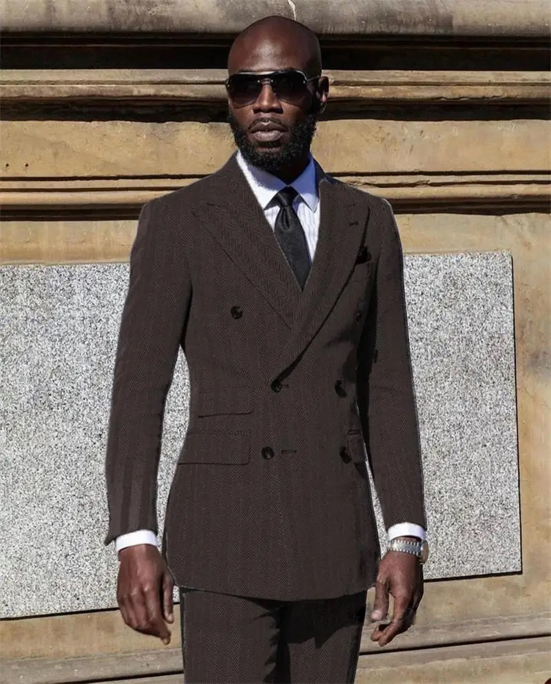 Herringbone Suits for Men Groo - Men Formal Wear Pink ulasan dan harga