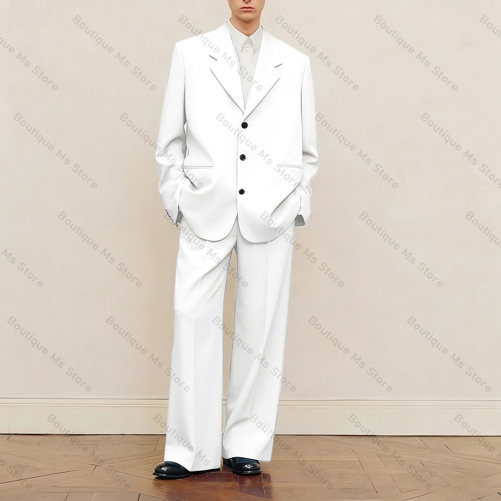 Men's Black Oversized Suit Set - Men Formal Wear Fashion ulasan dan harga