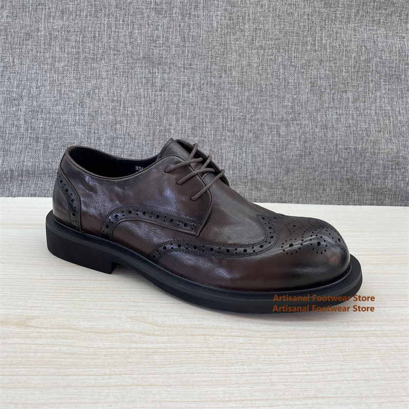 Carving Brogue Shoes for Men B - Men'S Formal Style ulasan dan harga